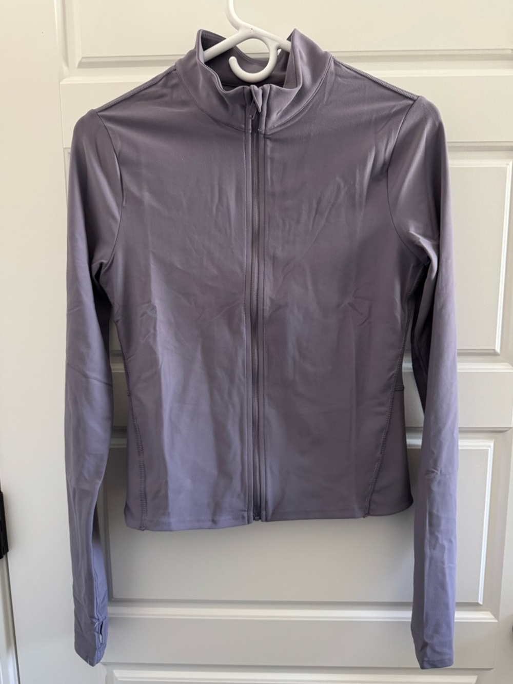 NWT Spanx Spanxsmooth Onform Contour Full Zip Jacket, Orchid Ash, Size Medium